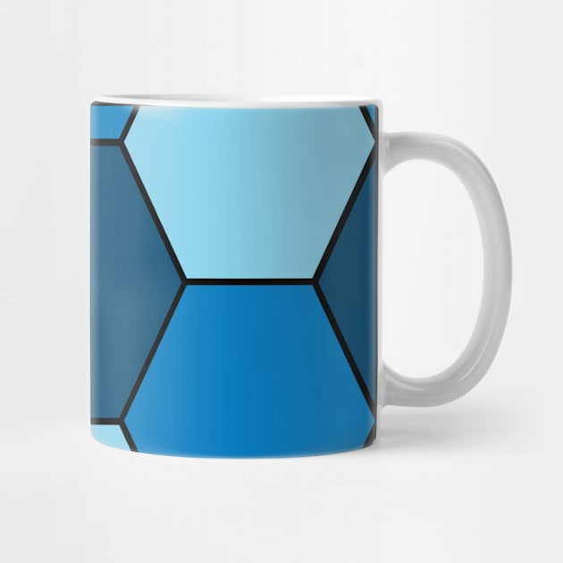 Blue Hexagon by GerrardShuttleworthArt